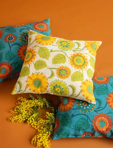 “Sunflower” organic cotton/linen cushion cover - ljus0SP0sand