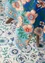 “Desert Bloom” organic cotton tablecloth (porcelain blue One Size)