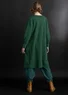 “Ylva” jersey dress in organic cotton/spandex (dark green XXL)