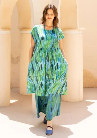 “Cherie” organic cotton jersey dress - cicada
