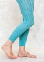 “Tilde” jacquard-patterned leggings in recycled nylon meadow brook thumbnail