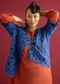“Morr” cardigan in an alpaca blend and recycled/organic cotton (porcelain blue S)