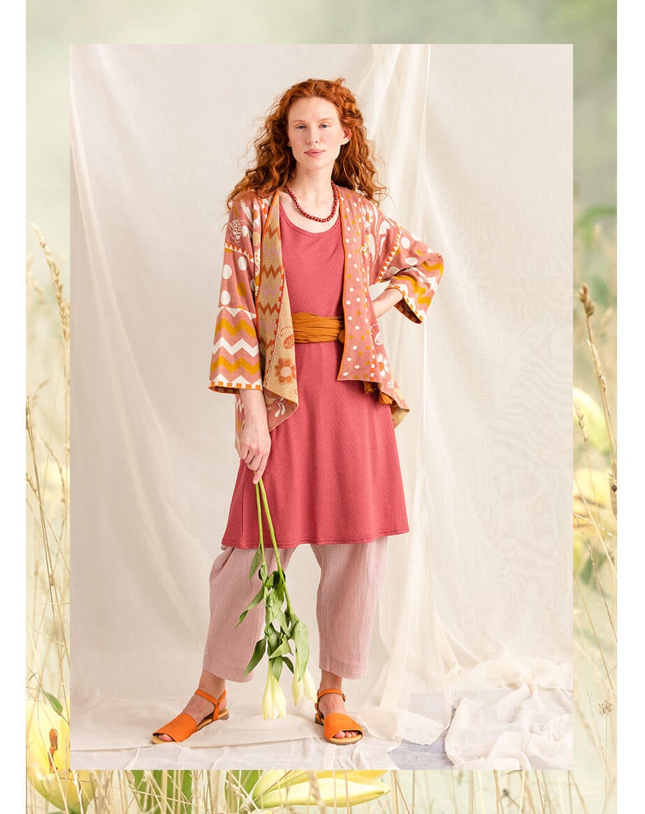 Pointelle-Kleid aus Öko-Baumwolle/ Modal