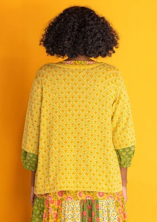 Gilet "Haldi" en maille de coton biologique - mangue