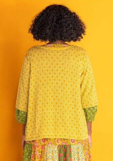 Gilet "Haldi" en maille de coton biologique - mangue