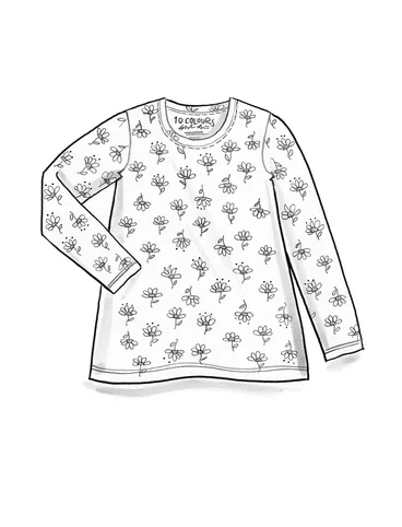 “Stella” jersey top in organic cotton/spandex - limegrn0SL0mnstrad