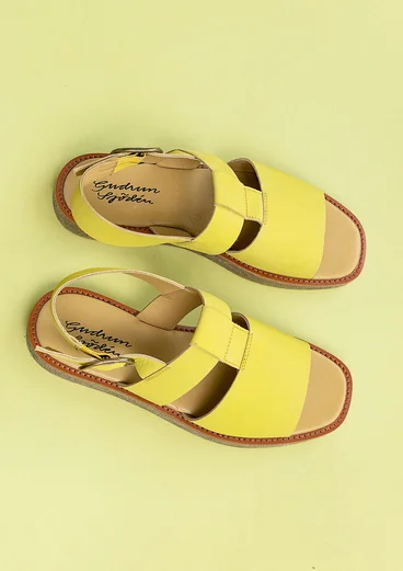 Sandales en nubuck - vert lime