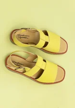 Sandalen van nubuck - limegrn