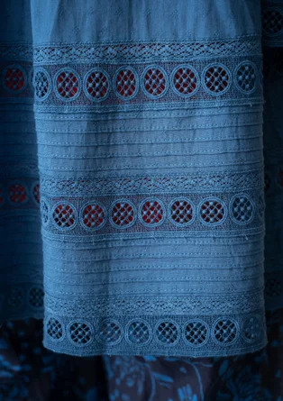 Tunique "Haiku" en coton biologique - indigo léger