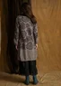 Gemustertes Strickkleid „Anila“ aus Bio-Baumwolle (eisengrau L)