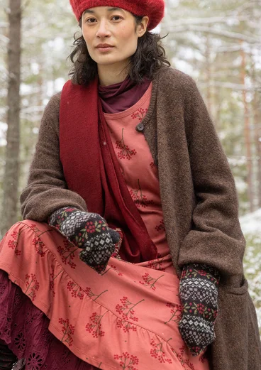 Gants "Canwood" en laine biologique - noir