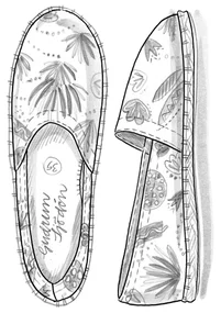 Espadrilles aus Baumwolle - goldregen
