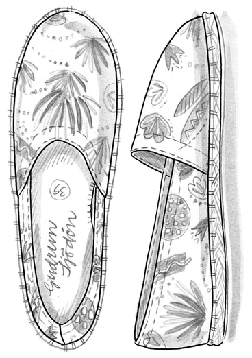 Espadrilles aus Baumwolle - goldregen