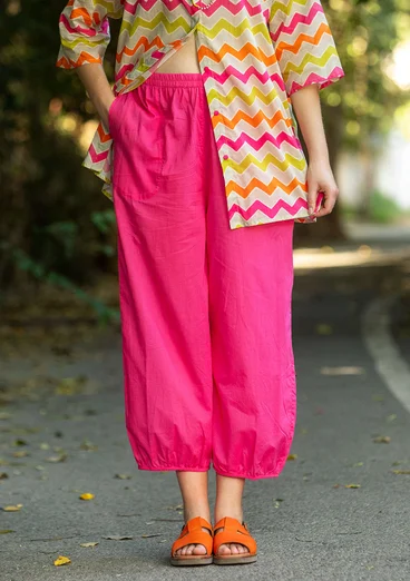 Woven organic cotton trousers - flox