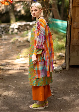 Kangasmekko "Indra” ekopuuvillaa - tumma pioni