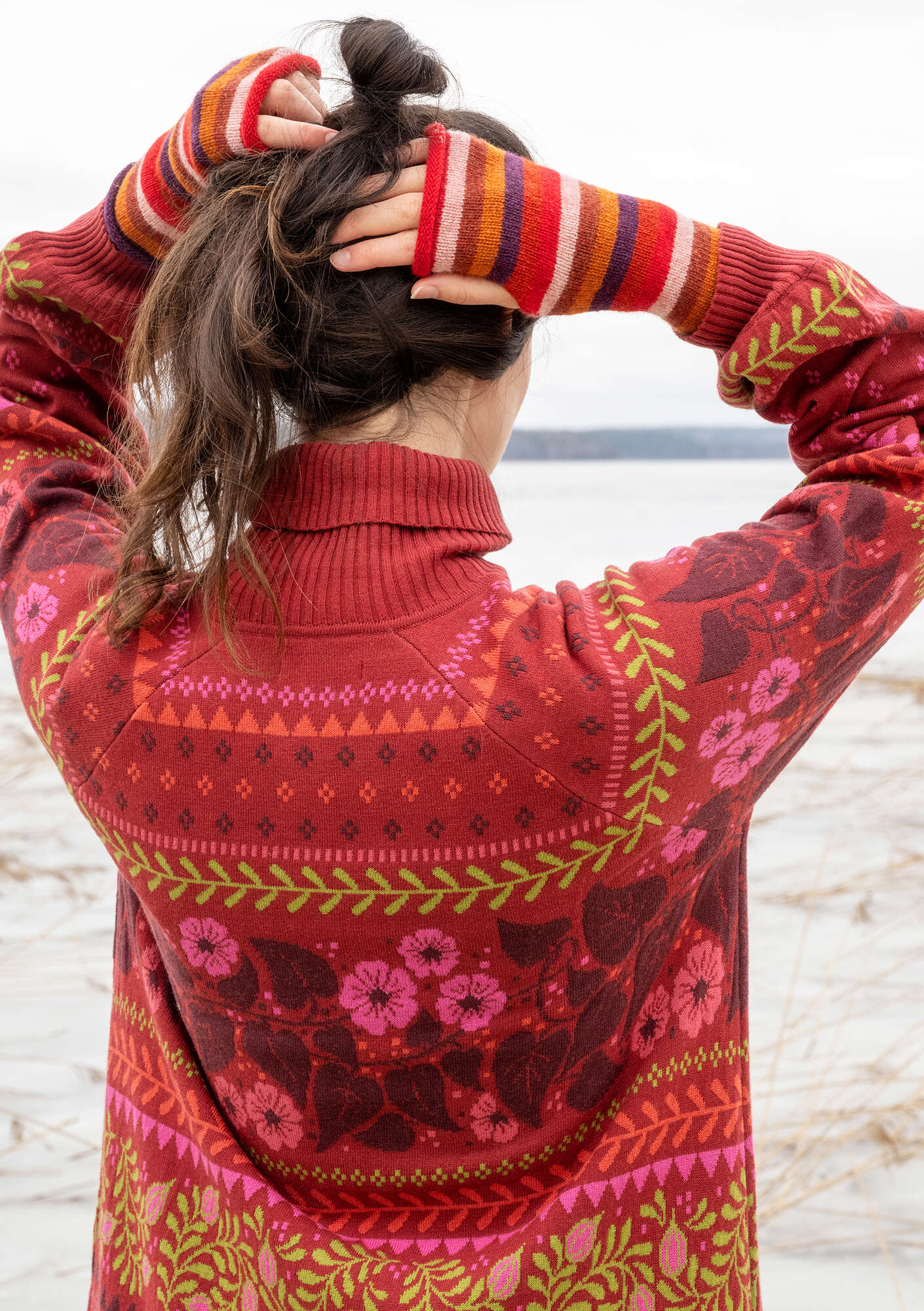 トップス NORDISK RECYCLE WOOL NORDIC KNIT 48 Jacquard_knit_cotton_crew_knit
