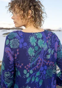 Jerseykjole "Yura" i økologisk lyocell/elastan - midnatsblå