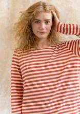 Organic cotton striped essential sweater - tegel0SL0oblekt
