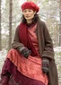 “Canada” long cardigan in an alpaca blend (dark chokolate/melange M)
