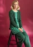 “Tyra” jersey top in organic cotton/modal (malachite/patterned M)