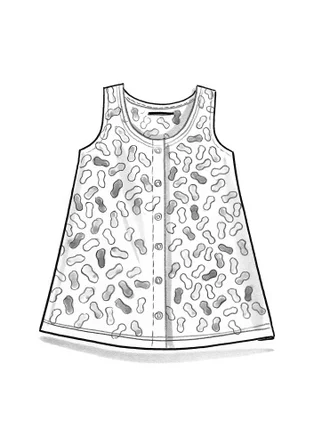 Débardeur "Bip" en jersey de coton biologique - jaune soleil/motif