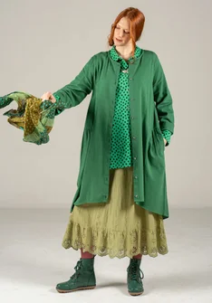 “Olivia” woven organic cotton dress - green sea glass
