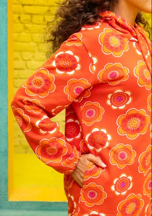 Trikoohuppari "Soho" ekopuuvillaa - chili