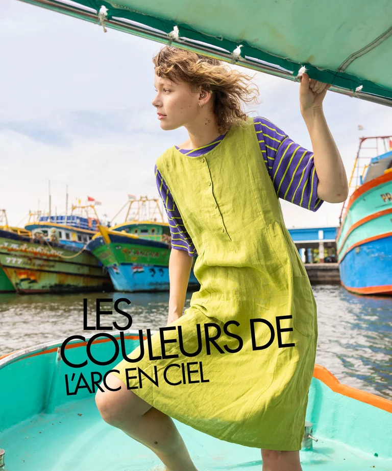 Woven sleeveless dress in linen