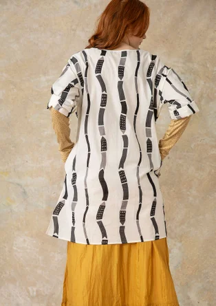 Tunique tissée « Väst » en coton biologique - noir