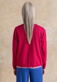 Cardigan "Esme" i økologisk/genanvendt bomuld - cyklamen