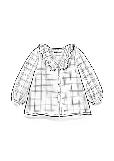 Webbluse „Juliette“ aus Viskose - hellpfirsich