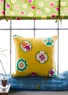 Coussin "Nippori" en écocoton (cytise Taille unique)