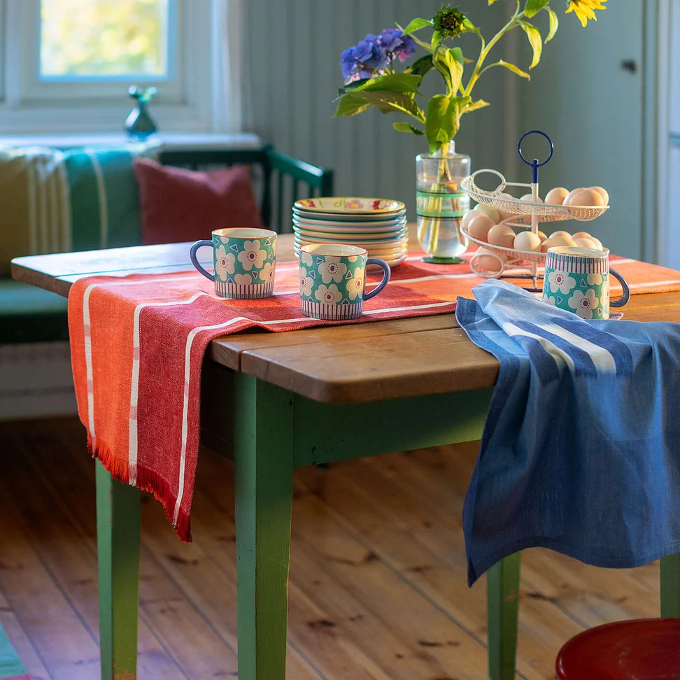 Tischläufer „Ira“ aus Bio-Baumwolle - kupfer