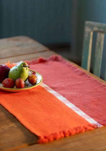 Tischset „Ira“ aus Bio-Baumwolle - kupfer