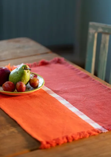 Tischset „Ira“ aus Bio-Baumwolle - kupfer