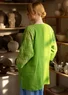 “Nemorosa” linen tunic (pea green L)