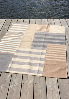 “Suiheisen” organic cotton rug - sandy soil