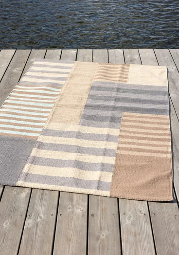 “Suiheisen” organic cotton rug - sandy soil