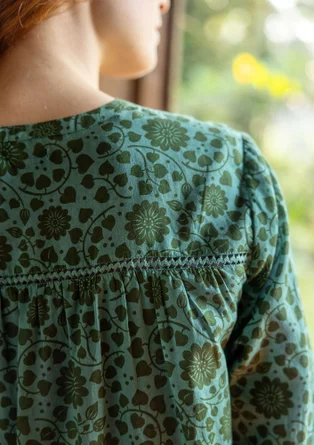Blouse "Marianne" en coton biologique - absinthe