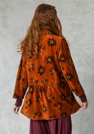 Veloursjacke „Paraguay“ aus Bio-Baumwolle/Recycling-Polyester - bernstein