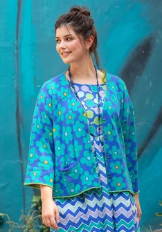 Gilet "Polli" en coton biologique - bleu brillant