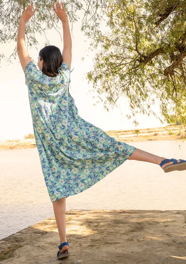 Tricot jurk "Primrose" van biologisch katoen - weidebeek