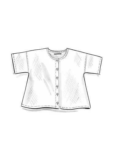 Geweven blouse "Vendela" van biologisch katoen - zwart