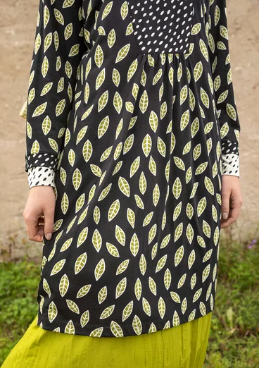 “Åland” jersey dress in organic cotton/modal - black