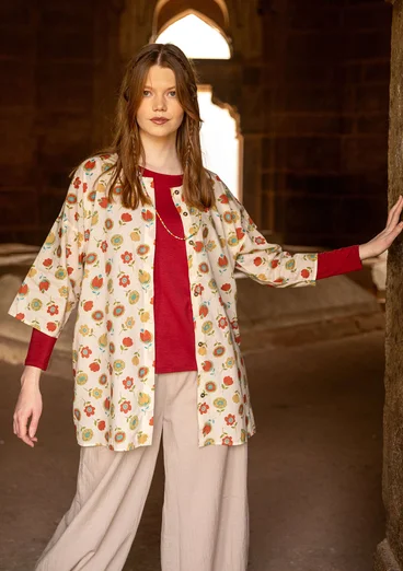 Bluse "Kristina" i økologisk bomuld - østers