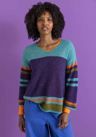 Wool/cotton/alpaca sweater - multicoloured