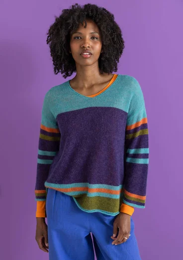 Wool/cotton/alpaca sweater - multicoloured