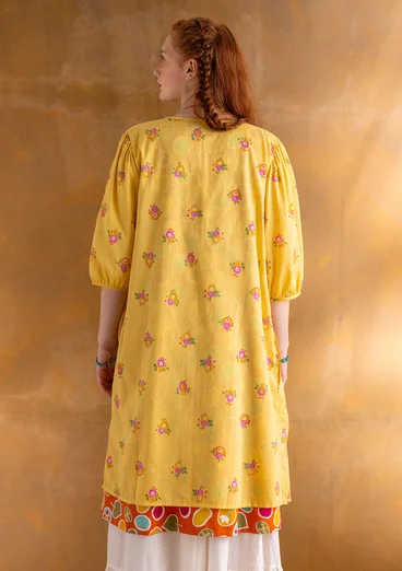 Robe "Fleur" en coton biologique tissé - gullregn