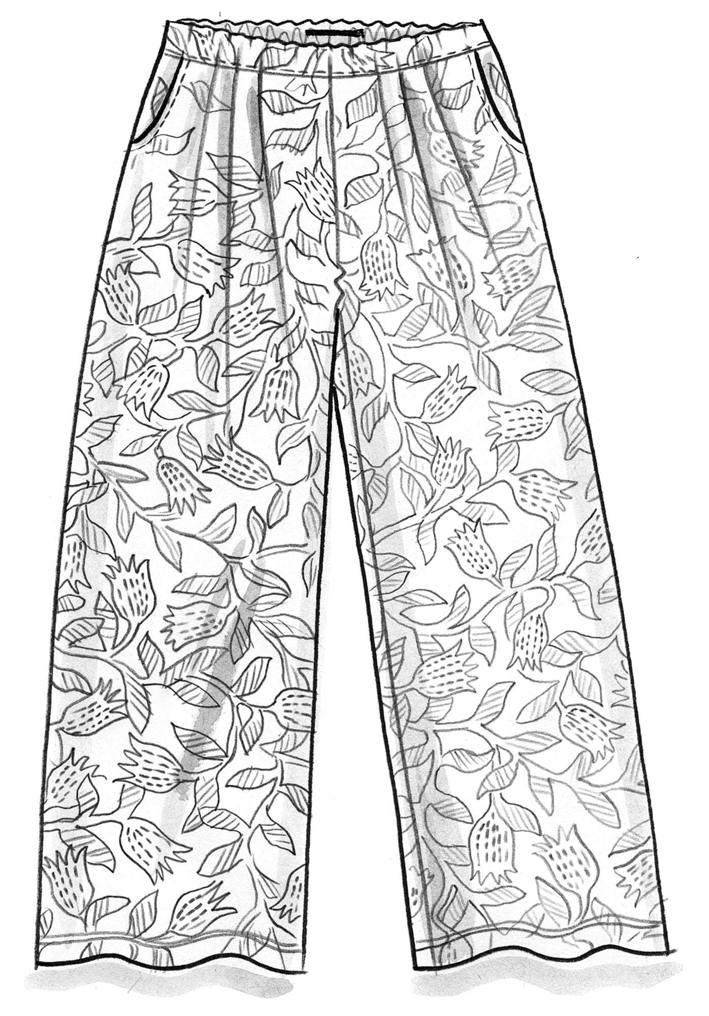 Pantalon  Azilal  en jersey de coton biologique/modal