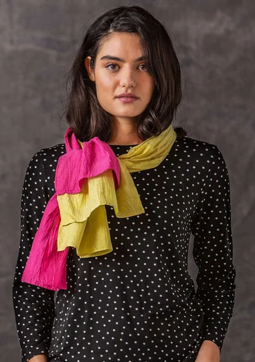 Cotton/silk shawl - yellow